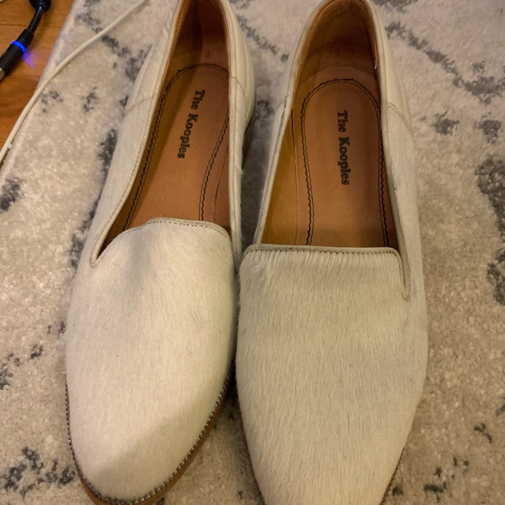 Kooples half calf hair Oxford loafers